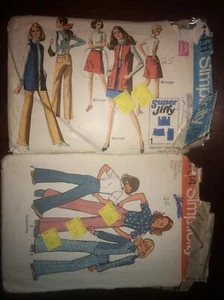 Vintage ©1974 Simplicity Pattern # 6784 & Vintage 1969 Simplicity # 8411 Used - Picture 1 of 4