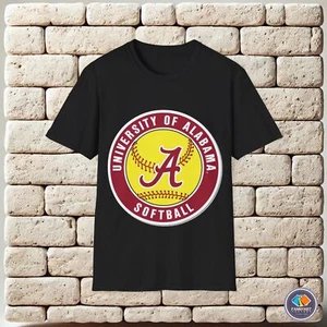 Alabama Crimson Tide Softball Team Logo Unisex T-Shirt - Picture 1 of 25