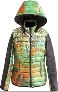 Puffer Jacket With Detachable Hoodie Women’s Small New W/ Tags Lotus Dew - Picture 1 of 8