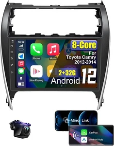 10.1" HD ouch Android Car Stereo for Toyota Camry 2012/13/14 w/Wireless CarPlay - Picture 1 of 7