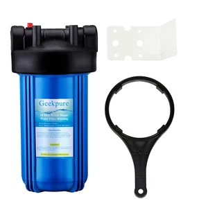 Geekpure 10 Inch Whole House Water Filter Housing 1"NPT Fit 4.5" x 10" BB Filter - Picture 1 of 7