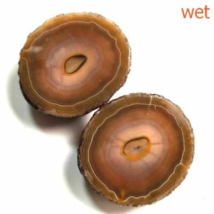 Par 164 g sin pulir piel completa ágata Thunderegg media geoda Xuanhua, China 019 - Imagen 1 de 11