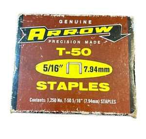 "Grapas Arrow Precision Made T-50 5/16"" cebada usadas" - Imagen 1 de 3
