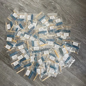 lot 540 Pieces 1 Watt 1% Metal Film Resistors Ohm Mix Various Value  #S-17 - Picture 1 of 6