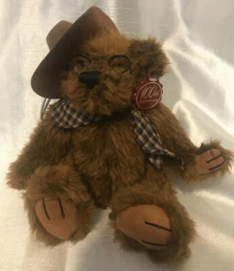 near mint 100th Anniversary TEDDY Roosevelt Bear Dan Dee Brown Hat/Scarf Glasses - Picture 1 of 9