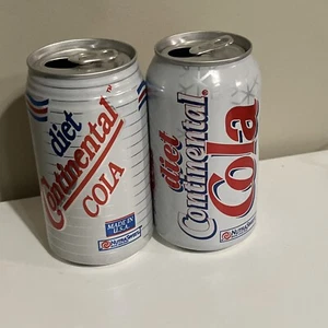 Vintage Diet Continental Cola Soda Cans Knockoff Brand 1990’s - Picture 1 of 10
