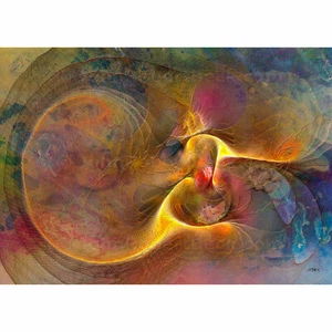 ACEO Kunstkarte Abstrakter Druck (2,5" x 3,5") Spirit Of Dreams - Signiert vom Künstler - Bild 1 von 7