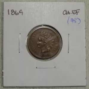 Centesimo indiano 1869, scelta estremamente fine, data semi chiave scontata 0219-12 - Foto 1 di 4
