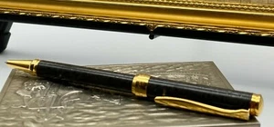Vintage Senator Brown Marbled Gold Trim Pen Heavy - Picture 1 of 9