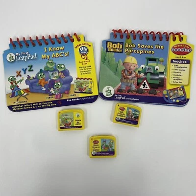 Leap Frog My First LeaPad Bob The Builder Bob Saves the Porcupine/I Know My ABC - Image 1 of 4