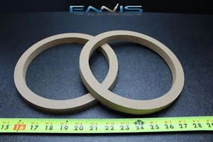 2 MDF ALTAVOCES ANILLOS ESPACIADOR 8 PULGADAS MADERA 3/4 GRUESO FIBRA DE VIDRIO CAJA EE-RING-8R - Imagen 1 de 4