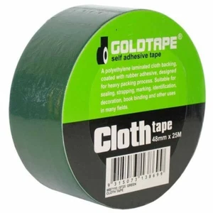 Cloth / Race Tape 48mm x 25 Metre Roll Green 100 Mile / Gaffer Tape WB7110 - Picture 1 of 5