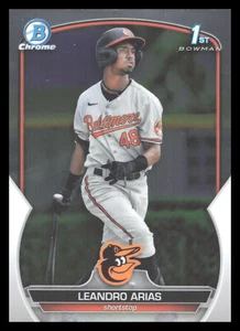 2023 Bowman Chrome Prospects #BCP-84 Leandro Arias Baltimore Orioles - Picture 1 of 2