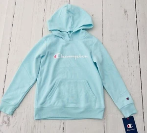 CHAMPION Blue Mist Girls Sweatshirt Hoodie Size 6X NWT  - Picture 1 of 7