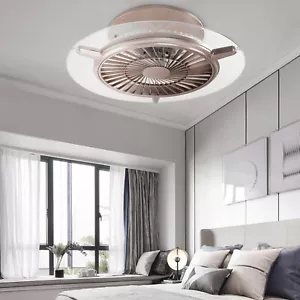 TCFUNDY 22" Modern Ceiling Fan Light APP&Remote Control Bedroom Ceiling Fan Lamp - Picture 1 of 12