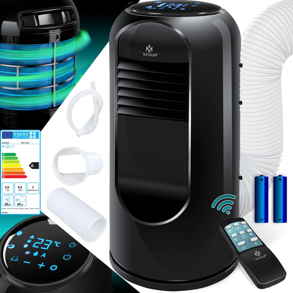 KESSER® Mobile Klimaanlage 9000 BTU 2,7KW 4in1 Klimagerät Klima Ventilator EEK A - Bild 1 von 1