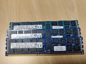 24 GB = 3 x 8 GB hynix HMT31GR7CFR4A-PB DDR3 PC3L-12800R ECC Registered Server - Bild 1 von 1