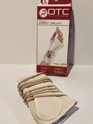 Open Box OTC Cock-Up Wrist Splint Brace Right Arm Size Large 2362 One Splint - Image 1 of 4