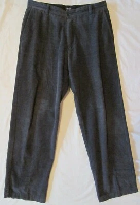 Pantalones de pana IZOD para hombre GRIS OSCURO frente plano para hombre 34 x 33,5" * Bonitos Foto 1 de 3