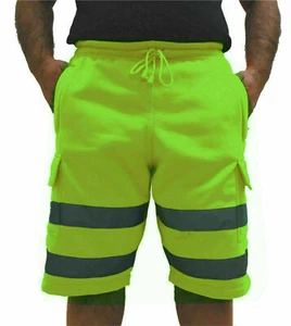 Hi Viz Combat Cargoshorts hoch sichtbar reflektierende Sicherheit Arbeitskleidung kurze Hose - Bild 1 von 4