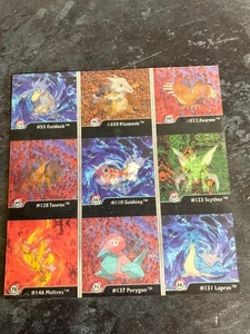 Pokemon Rare 1999 Artbox Lenticular Full Set Cards Uncut Sheets Excellent - Picture 1 of 2