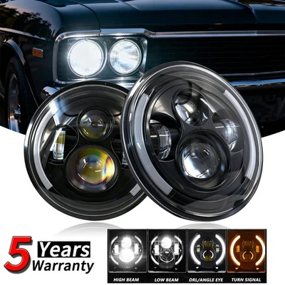 Faros LED redondos de 7 pulgadas de haz alto bajo 6500 k para Mazda Miata 1992-1993 1997 Foto 1 de 4