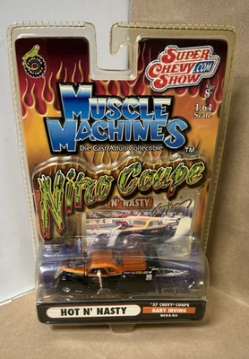 Funline Muscle Machines Nitro Coupe 37 Chevy Coupe Gary Irwing Hot N Nasty Car - Image 1 of 4