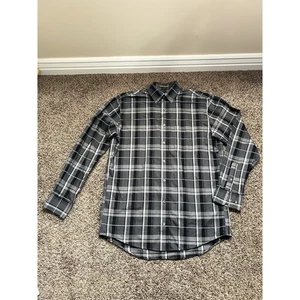 Cabela's Hemd Herren MT Tall blau kariert Button Down faltenfrei langarm - Bild 1 von 14