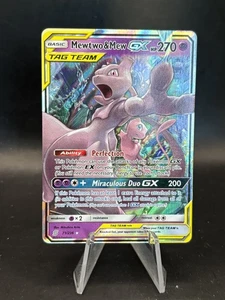 Pokemon Mewtwo & Mew GX 71/236 Mentes Unificadas Sol y Luna Ultra Raro Inglés - Imagen 1 de 10