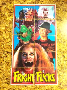 FRIGHT FLICKS COMPLETE TRADING CARD SET 88 CARDS 11 STICKERS 1988 TOPPS "READ" - Picture 1 of 24
