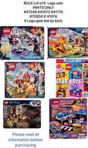 Lote a granel de 6 juegos de Lego, SOLO PIEZAS más de 1000+ piezas, revisa toda la información - Imagen 1 de 18