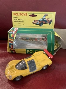 Vintage 1960's Politoys Export Art 589 Dino Berlinetta Pininfarina 25/700 1:43 - Picture 1 of 17