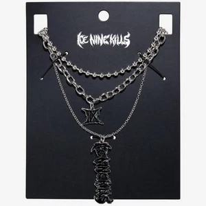 Ice Nine Kills Logo‎ Juego de collar tema candente música metal Trinity Of Terror - Imagen 1 de 3
