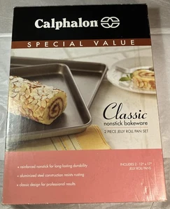 Sartén antiadherente rectangular de 12 por 17 pulgadas para hornear Calphalon Classic 2 piezas - Imagen 1 de 2
