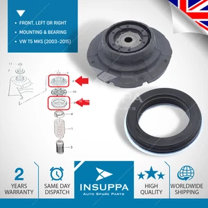 Front Suspension Top Strut Mounting With Bearing Fits Vw T5 Mk5 2003-2015 - Picture 1 of 12