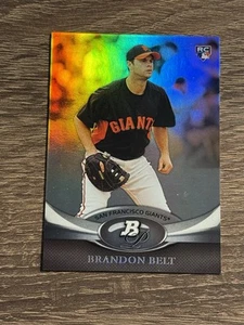 BRANDON BELT RC San Francisco Giants 2011 Bowman Platinum #52 Rookie Card - Foto 1 di 2