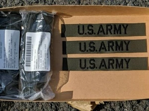 10 Vintage OD US Army Branch Tape Military Uniform Patch Name Tab Insignia GI - Picture 1 of 8