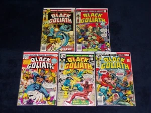 BLACK GOLIATH 1 2 3 4 5 MARVEL COMICS 1976 LUKE CAGE LOT KIRBY - Picture 1 of 1