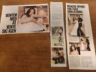 WENCHE MYHRE Danish Magazine Clippings Article 1970s RARE Y274