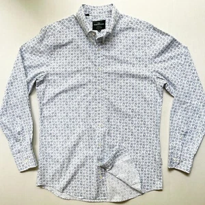 Rodd & Gunn Dress Shirt Mens M Sports Fit LS Button Down Cotton Maple Leaf Blue - Picture 1 of 8