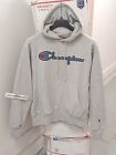 Champion Revers Weave Pullover Hoodie Oxford Grey Mens Size Medium