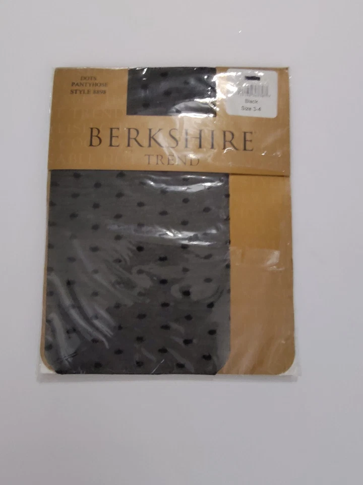 Колготки винтажные Berkshire Black Dot размер 3-4 сделано в США - Изображение 1 из 4