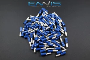 CONECTOR MACHO BALA VINILO CALIBRE 14-16 25 PK TERMINAL CRIMPADO AZUL AWG COCHE SUV - Imagen 1 de 4