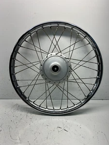 Suzuki F50 F 50 Cutlass Front Rim / Wheel Assembly / GOOD CHROME (1972) - Picture 1 of 9
