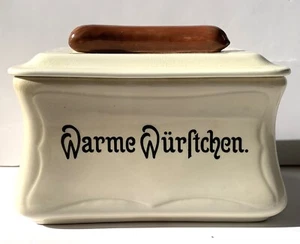 19./20.Jh. Seltenes Villeroy & Boch Dresden "Warme Würstchen" Porzellankoffer - Bild 1 von 21
