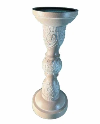 Подсвечник пьедестал из натурального дерева манго, высота 10 дюймов - Изображение 1 из 2