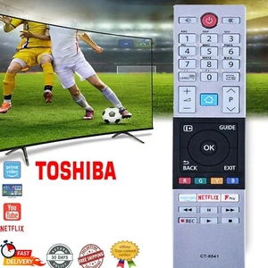 Toshiba CT-8541 TV FERNBEDIENUNG ERSATZ NETFLIX + PRIME TASTEN SMART TV - Bild 1 von 12