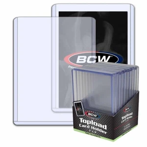BCW Toploaders 240 pt. Top Loaders Pack de 10 fundas rígidas Topload ~ Tarjetas gruesas - Imagen 1 de 2