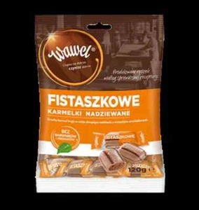 18x WAWEL CUKIERKI FISTASZKOWE 120G-PEANUT FLAVOURED FILLED CARAMELS 120G x18pcs - Picture 1 of 1