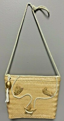 Bohemian Woven Cream Accessory lady Purse - Image 1 of 4